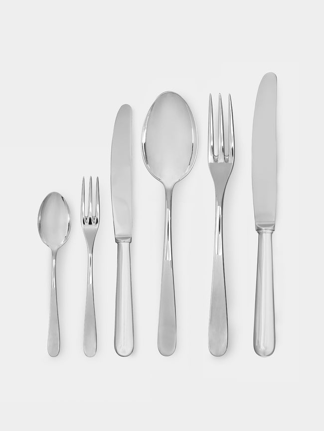Zanetto - Miroir Silver-Plated Dinner Fork - Silver - ABASK