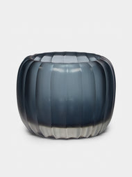 Micheluzzi Glass - Pozzo Oceano Hand-Blown Murano Glass Vase - Blue - ABASK - 