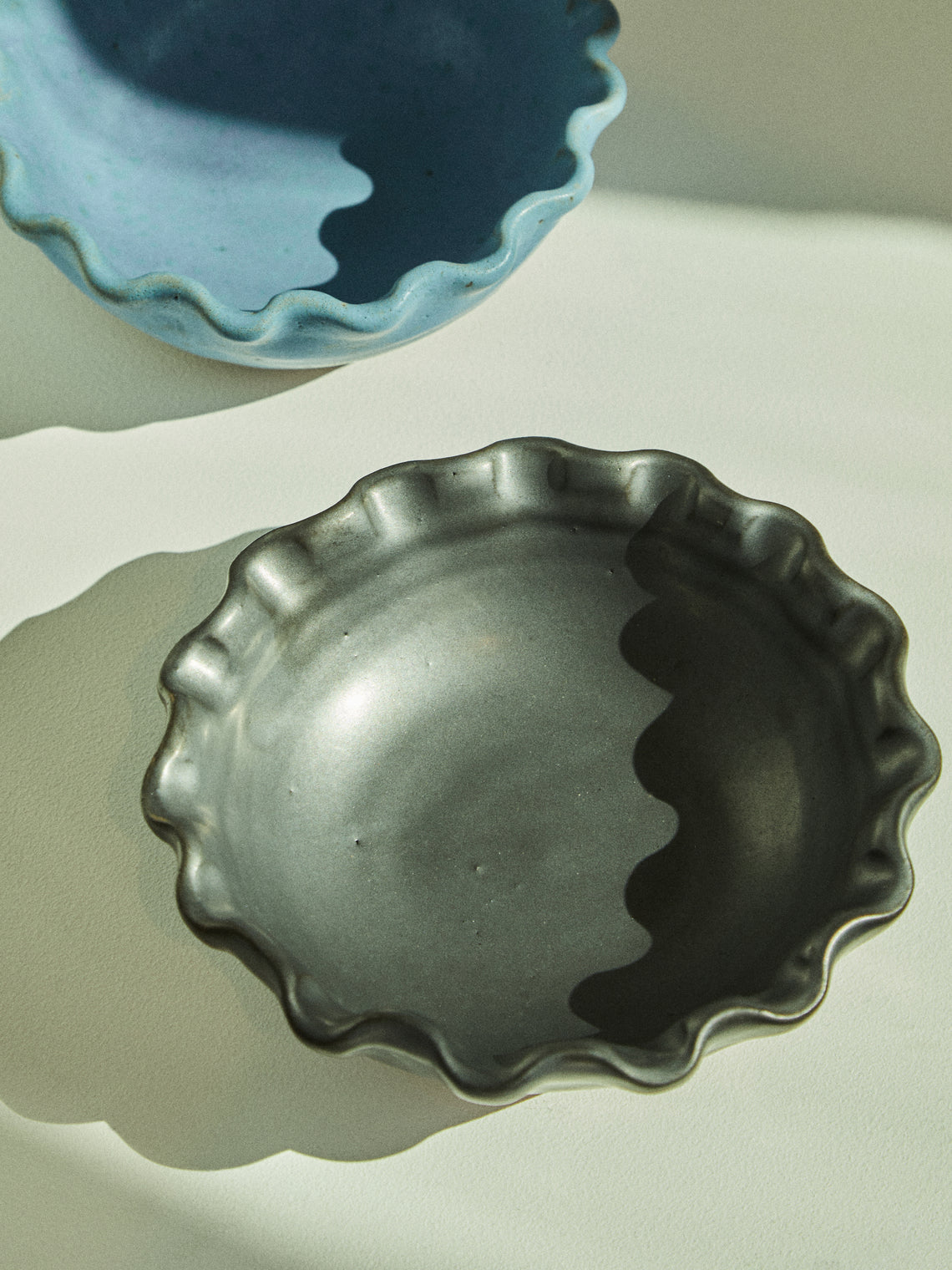 Perla Valtierra - Hand-Glazed Ceramic Small Bowls (Set of 4) - Black - ABASK