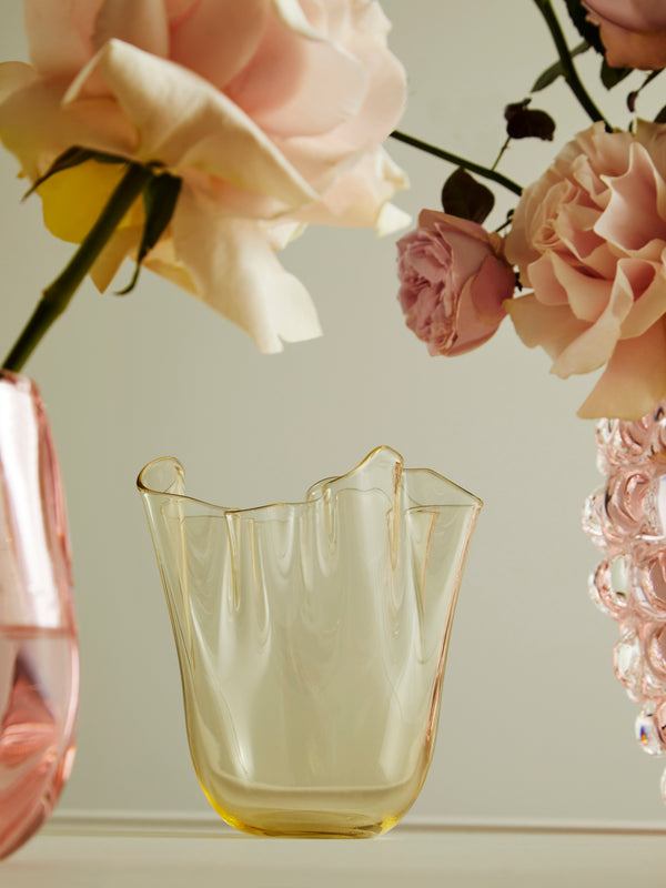 Venini - Fazzoletto Hand-Blown Murano Glass Small Vase -  - ABASK