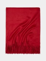 Begg x Co - Arran Cashmere Blanket - Red - ABASK - 