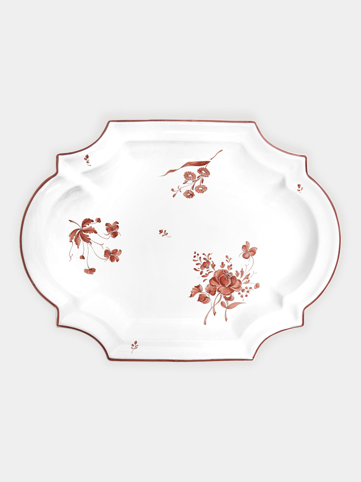 Camaïeu Hand Painted Ceramic Large Serving Dish