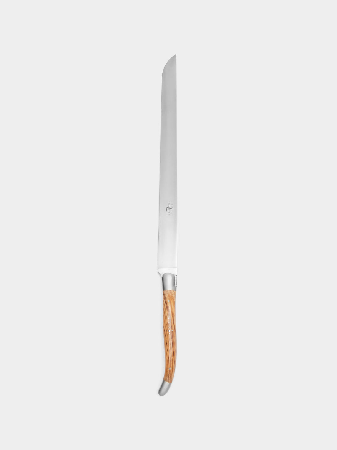 Forge de Laguiole - Olive Wood Ham Carving Knife - Silver - ABASK - 