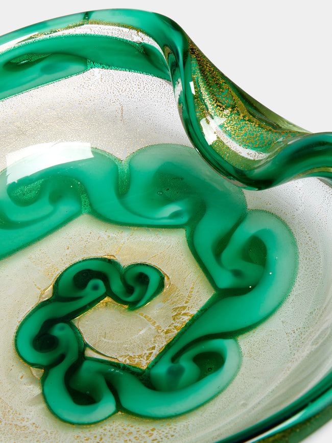 Antique and Vintage - 1950s Ercole Barovier Murano Glass Bowl (Set of 2) - Green - ABASK