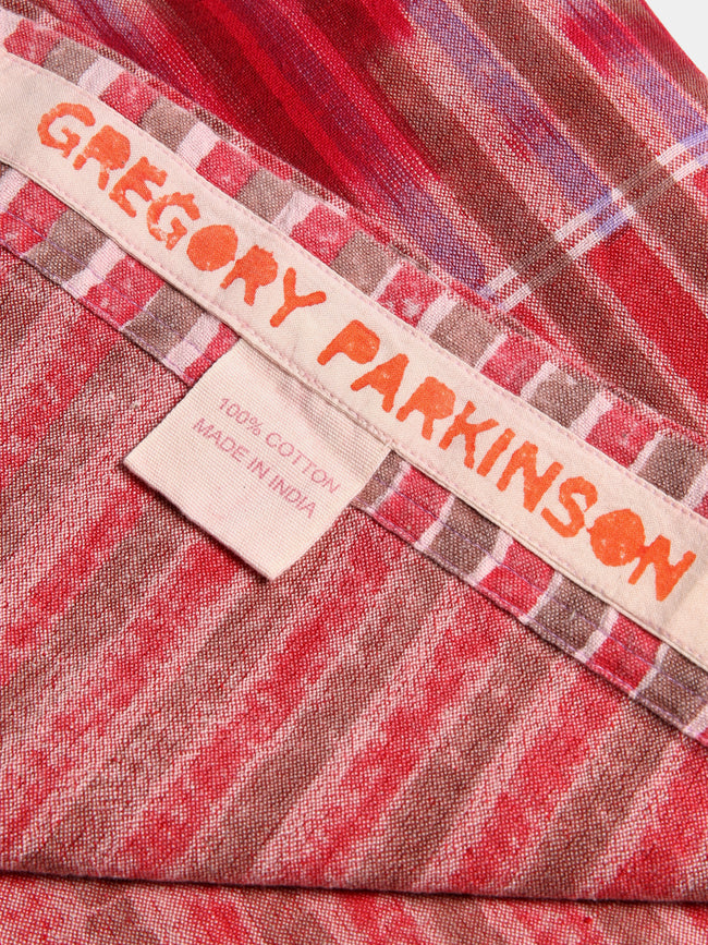 Gregory Parkinson - Lavender Rose Rain Block-Printed Cotton Tablecloth - Multiple - ABASK