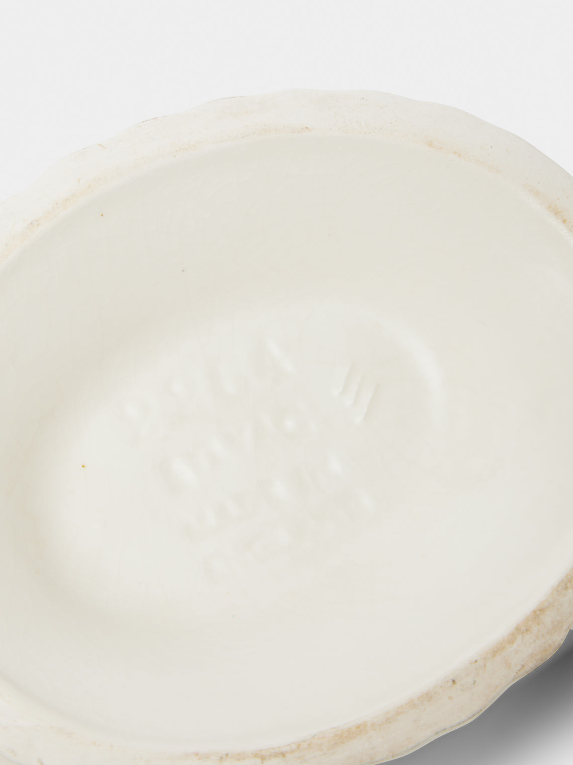 Antique and Vintage - 1930-1940 Ribbed Vase with Handles - White - ABASK