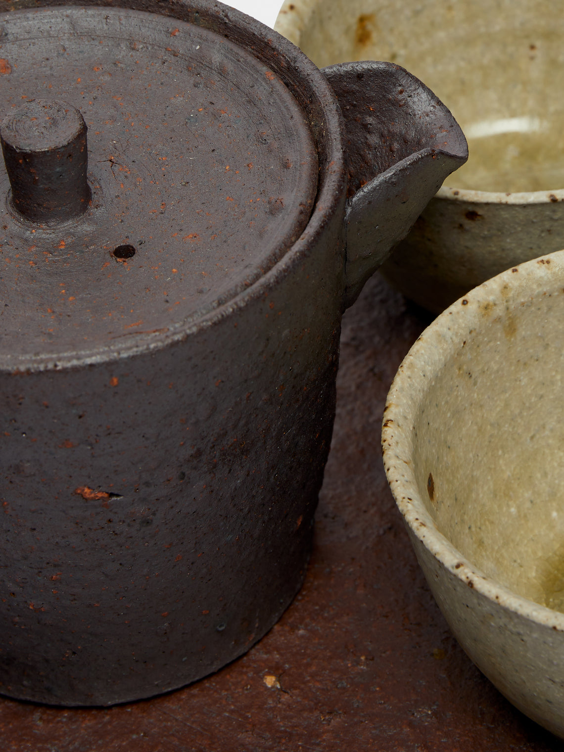 Ingot Objects - Ash Glazed Tea Set - Beige - ABASK