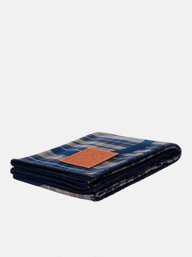 Loewe Home - Mohair Check Blanket -  - ABASK