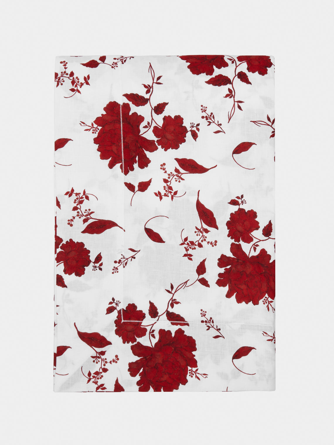 Emilia Wickstead - Floral Linen Tablecloth - Red - ABASK - 