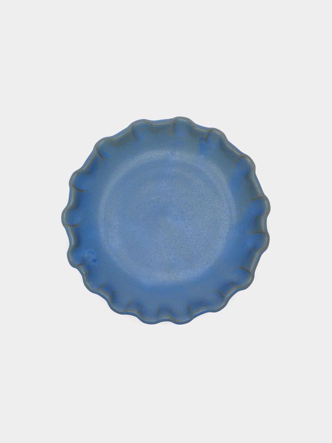 Perla Valtierra - Dessert Plate (Set of 4) - Blue - ABASK - 