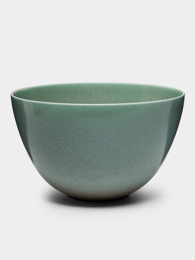 Jaune de Chrome - Todra Porcelain Large Salad Bowl - Green - ABASK - 