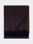 Begg x Co - Arran Cashmere Reversible Blanket - Brown - ABASK - 