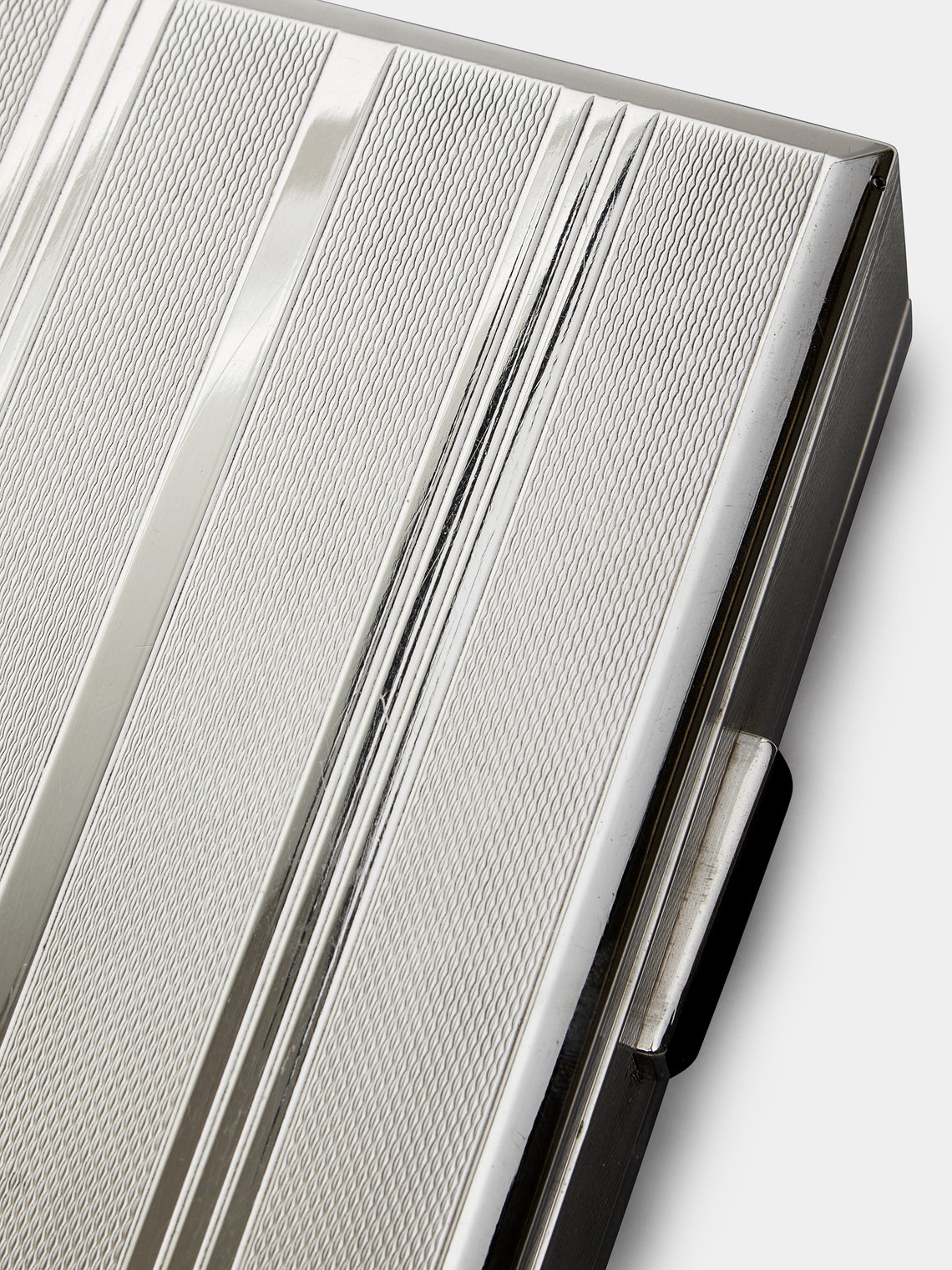 Antique and Vintage - Sterling Silver Deco Folding Cigarette Box -  - ABASK