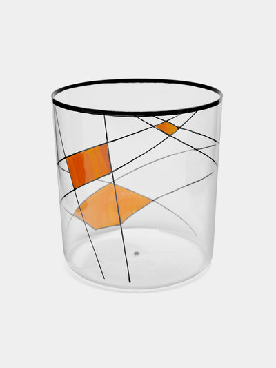 Lobmeyr - Neo Enamel Hand-Painted Crystal Tumbler - Orange - ABASK - 