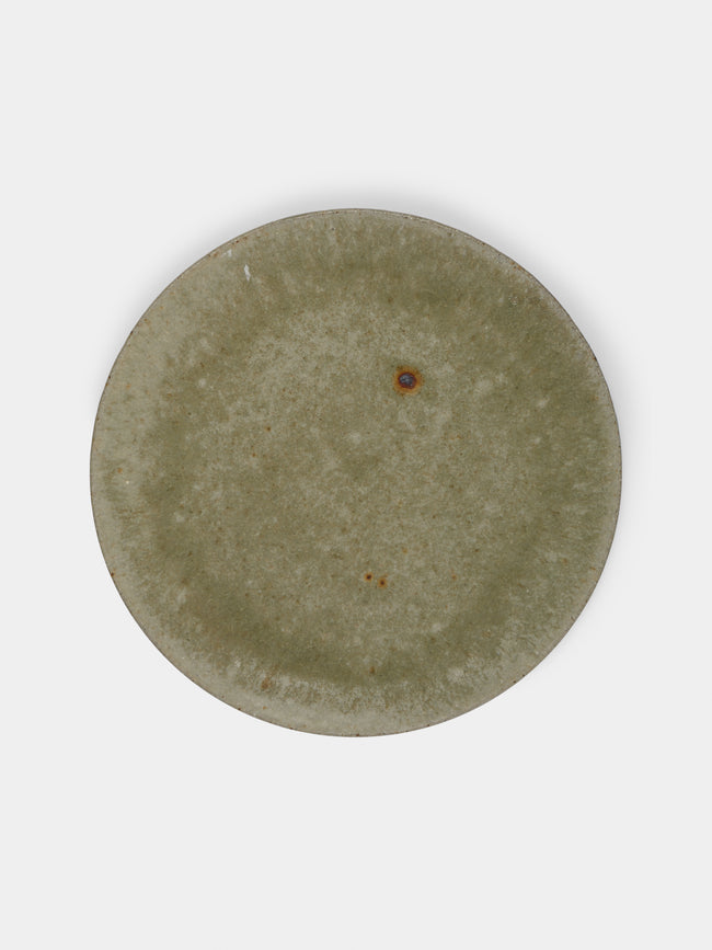 Ingot Objects - Ash-Glazed Ceramic Rimless Dinner Plate - Beige - ABASK - 