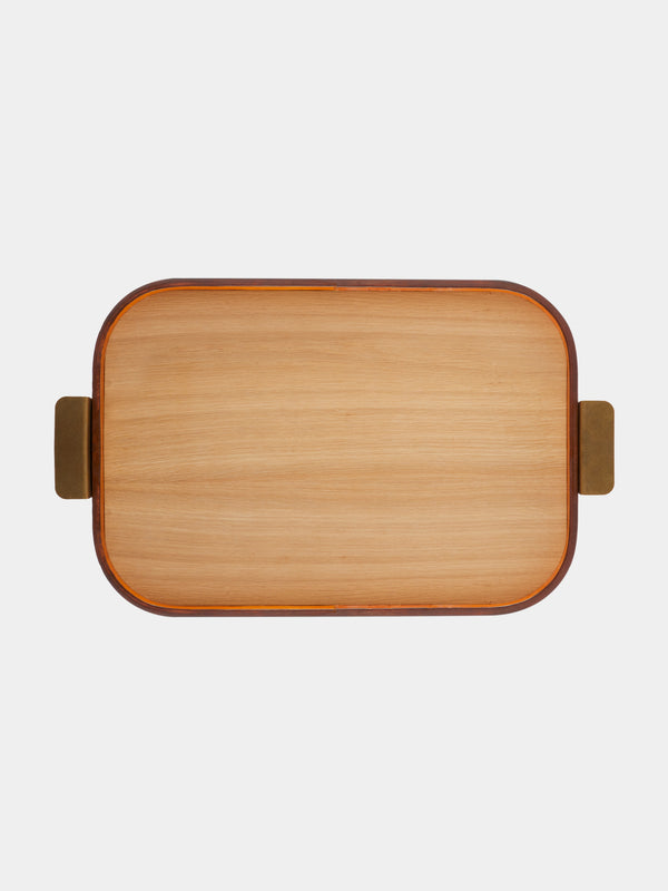 Otis Ingrams - Bridle Leather and Oak Tray -  - ABASK - 