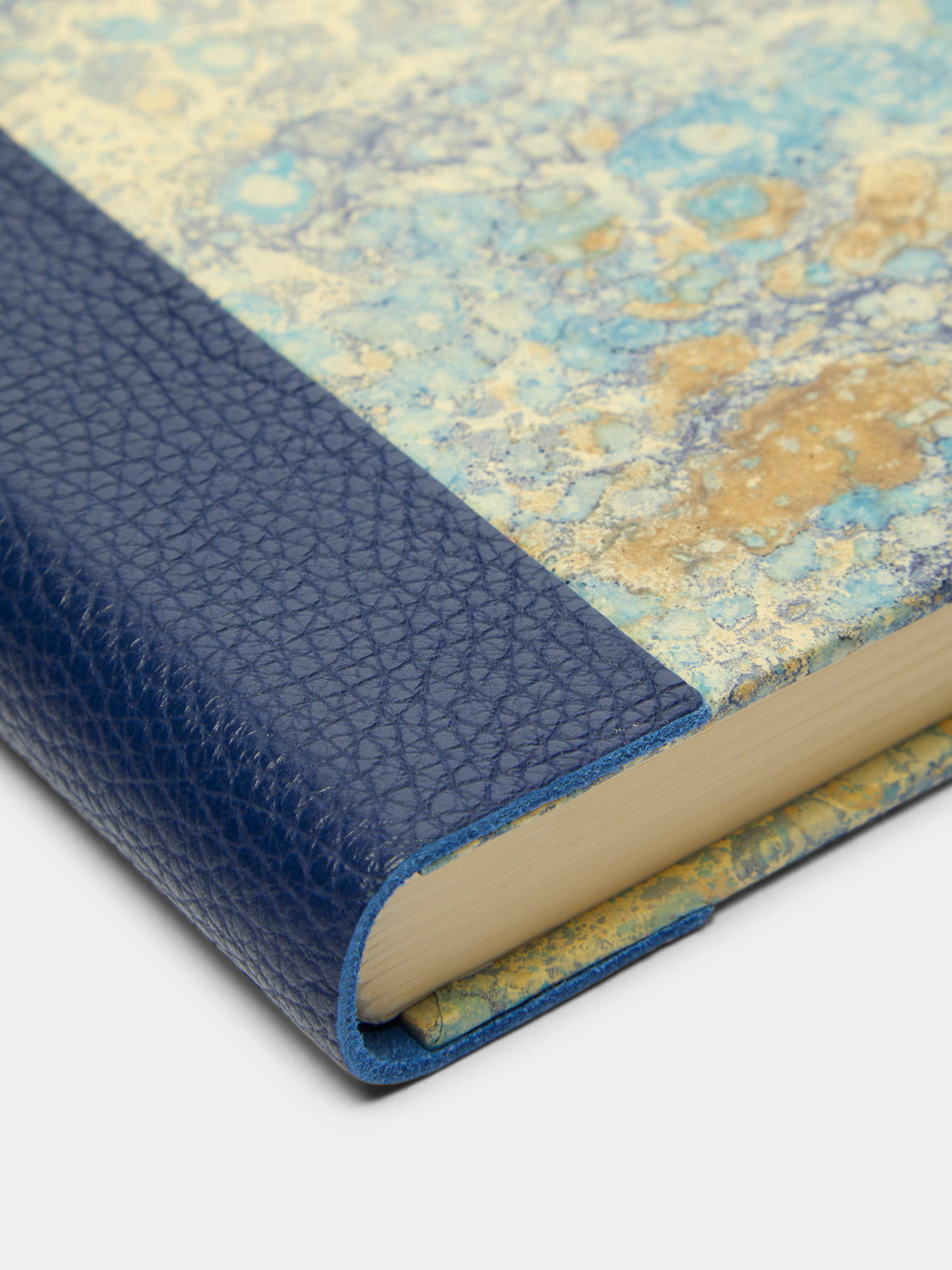 Hand-Marbled Leather Bound Notebook