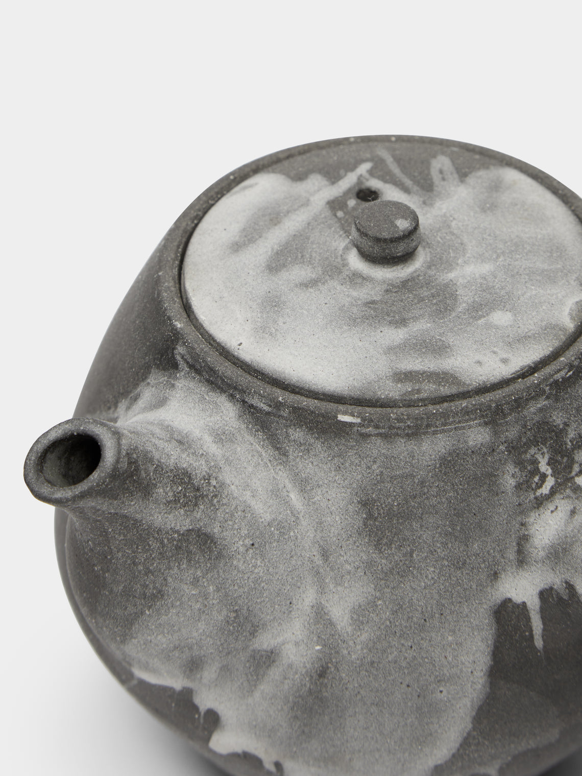 Ido Ferber - Black Clay and Silk Glaze Teapot -  - ABASK