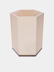 The Lacquer Company - Lacquered Hexagonal Bin - Pink - ABASK - 