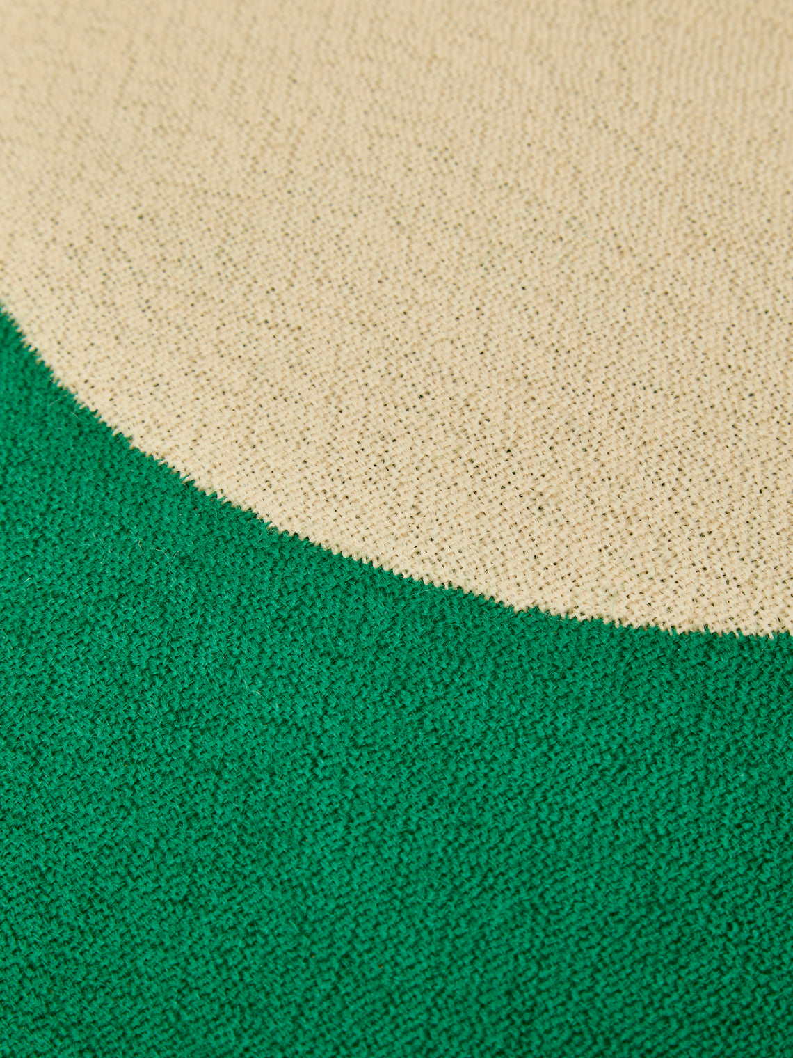 The House of Lyria - Polka Dot Handwoven Wool Cushion - Green - ABASK