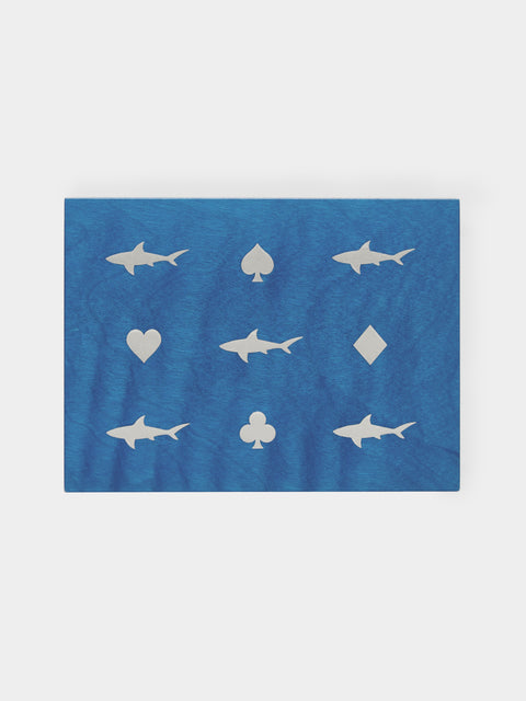 Linley - Shark Playing Cards - Blue - ABASK - 