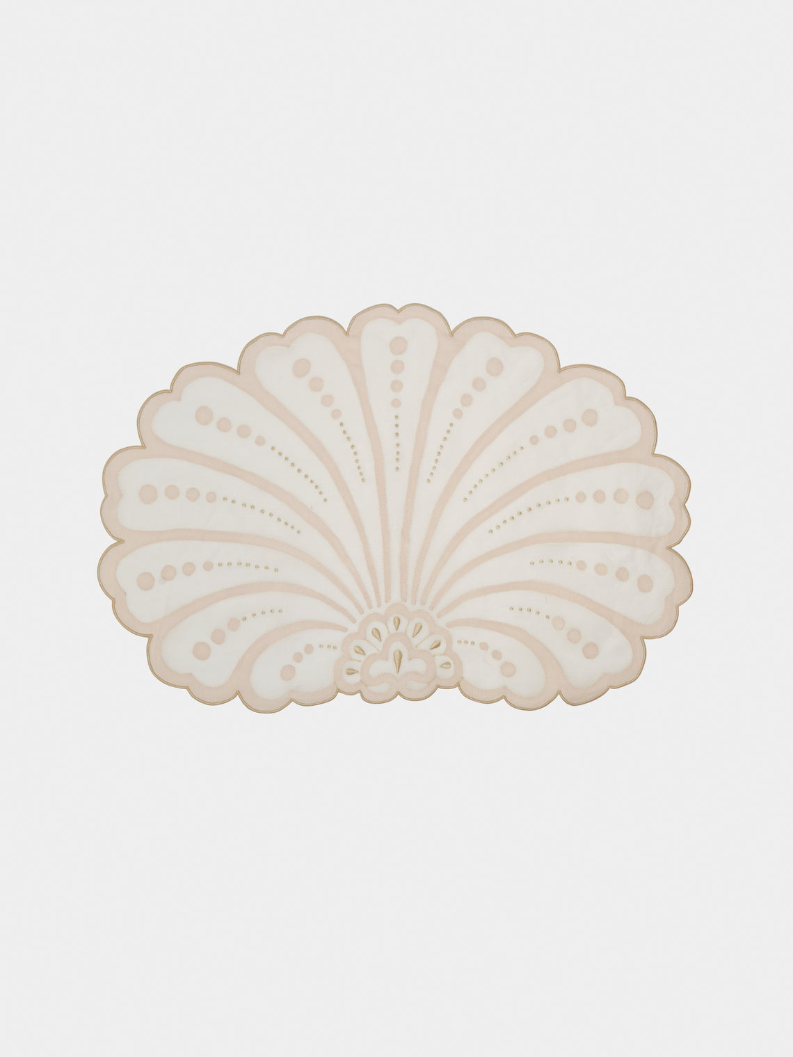 Taf Firenze - Conchiglie Placemats and Napkins (Set of 6) - Light Pink - ABASK