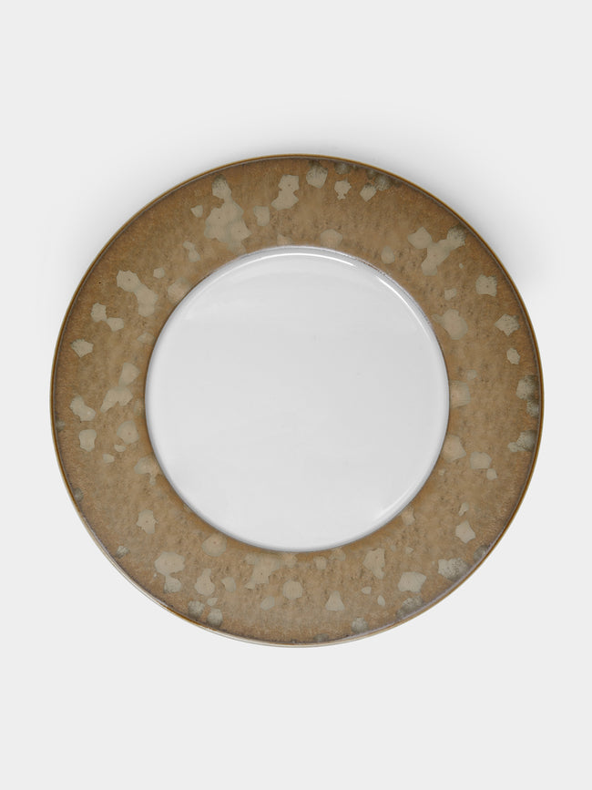 Jaune de Chrome - Basmati Porcelain Charger Plate - Beige - ABASK - 