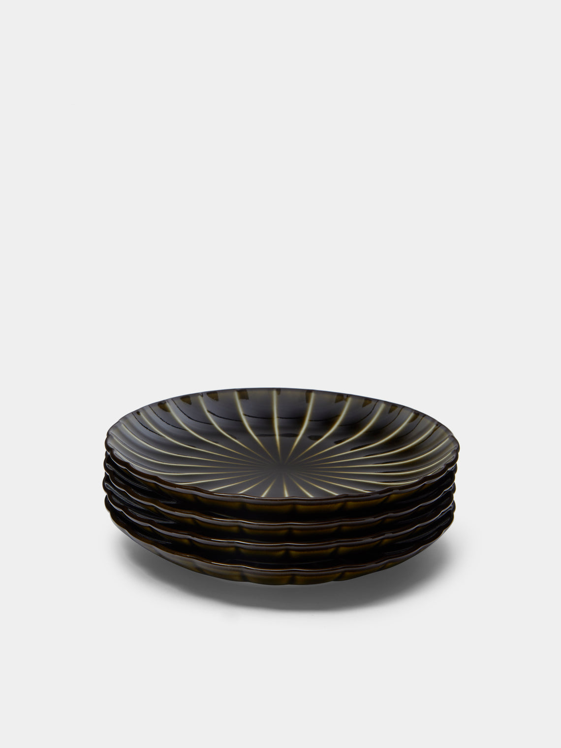 Kaneko Kohyo - Giyaman Urushi Ceramic Dessert Plates (Set of 4) -  - ABASK