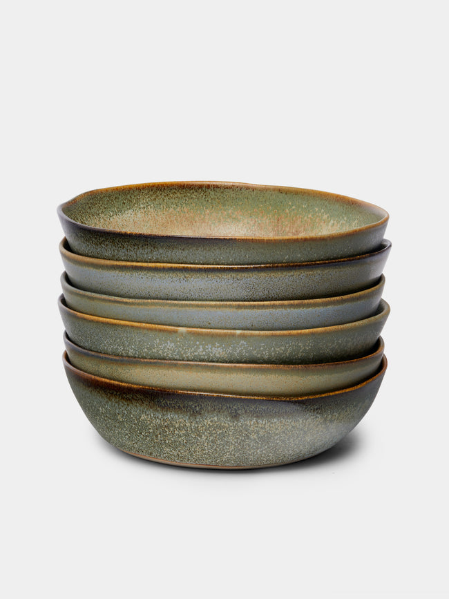Mervyn Gers Ceramics - Large Breakfast Bowl (Set of 6) - Beige - ABASK
