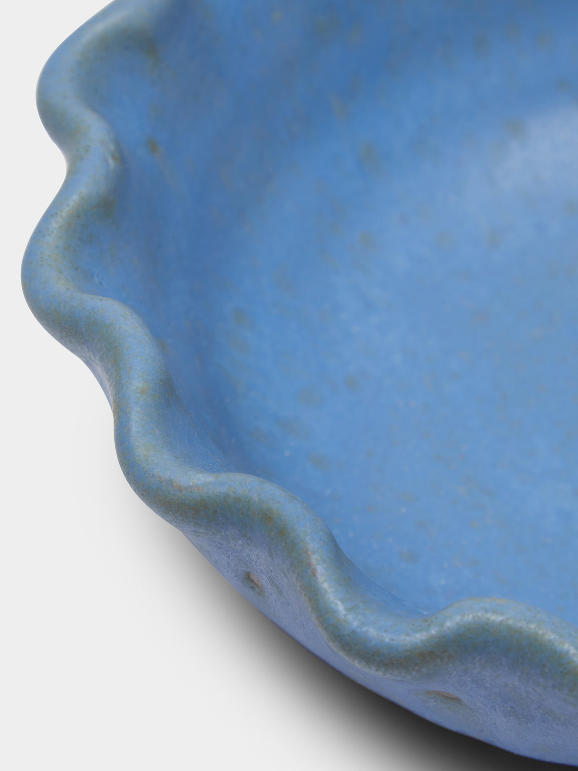 Perla Valtierra - Hand-Glazed Ceramic Small Bowls (Set of 4) - Blue - ABASK