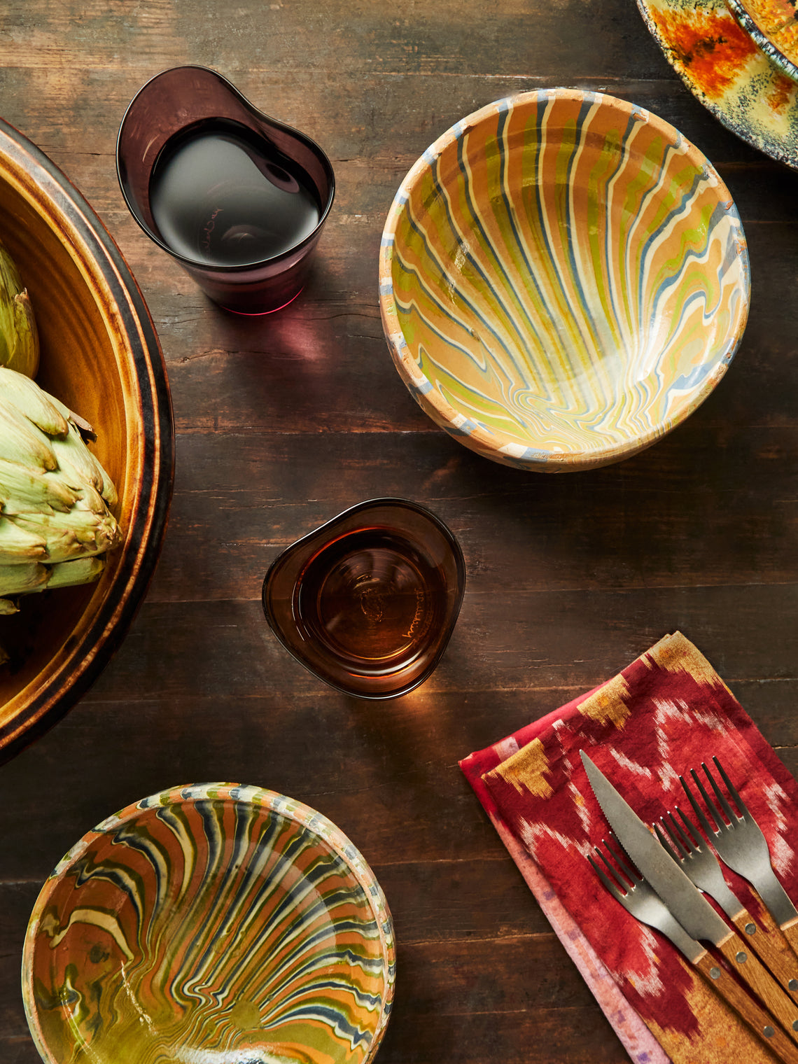 Antique and Vintage - 1950-1970 Romanian Bowl - Green - ABASK