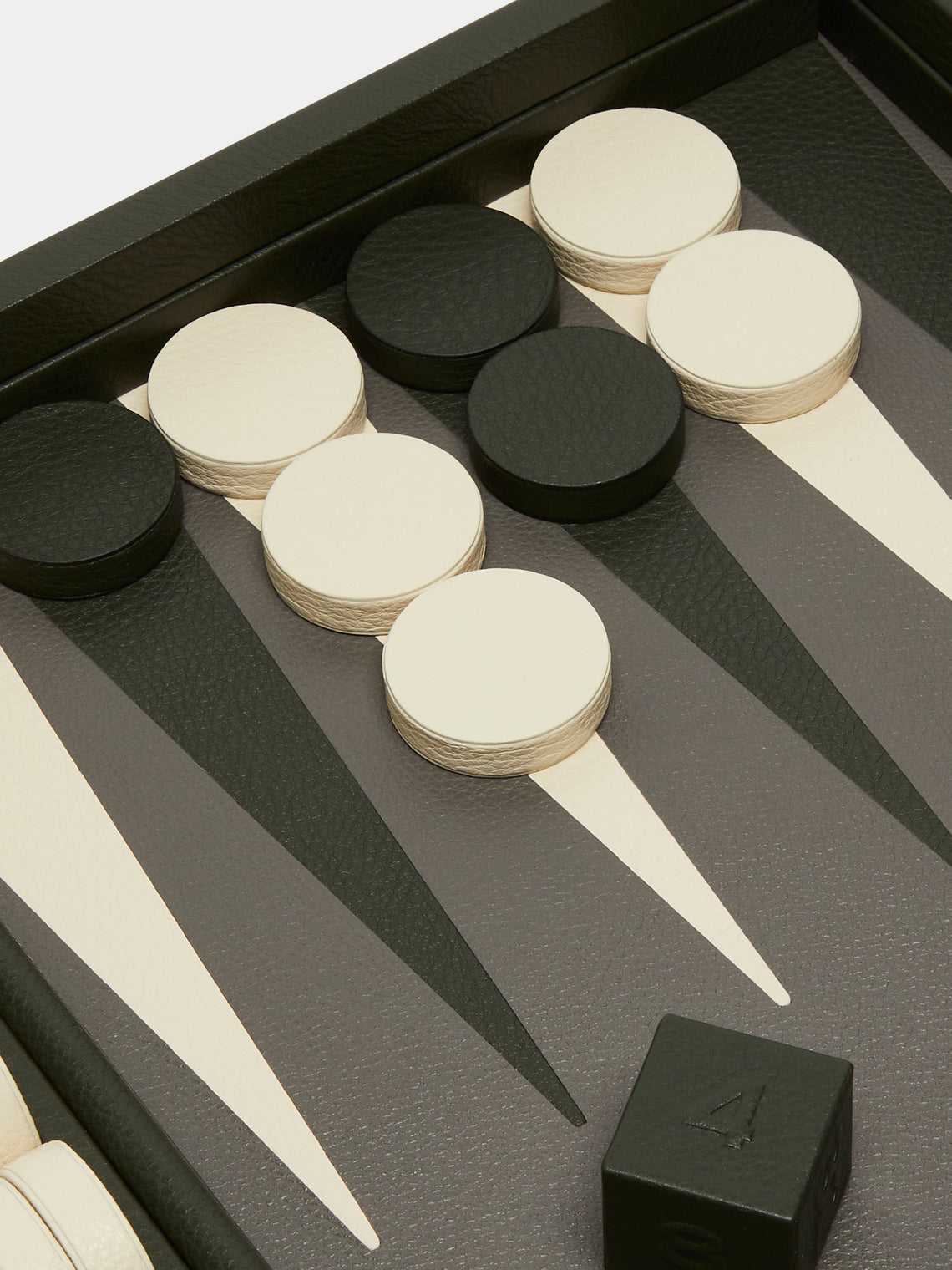 Linley - Mayfair Leather Backgammon Set - Green - ABASK