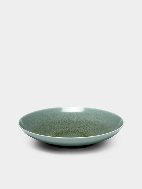 Jaune de Chrome - Todra Porcelain Pasta Bowl - Green - ABASK