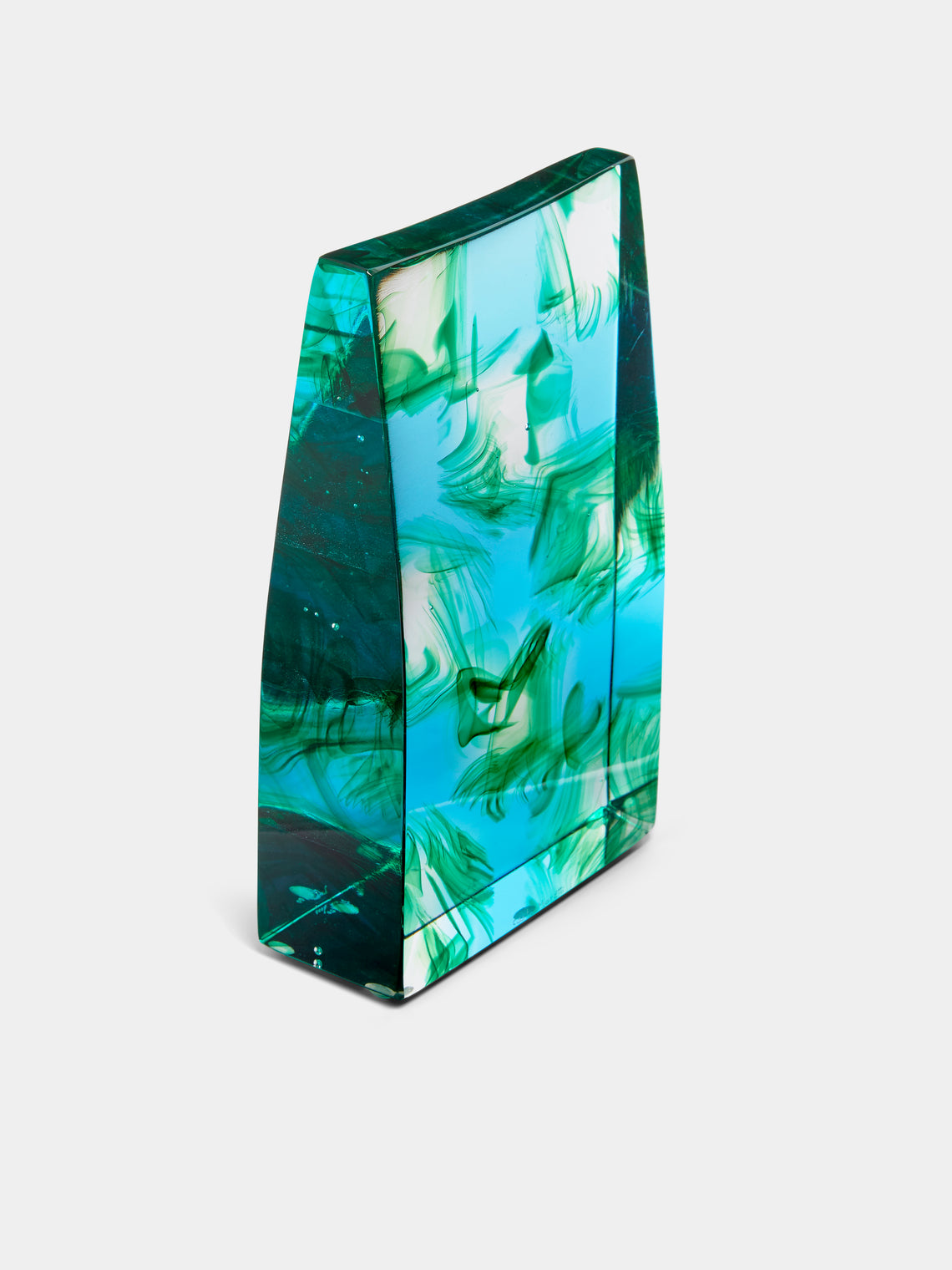 Carlo Moretti - Hand-Blown Murano Glass Monolith - Green - ABASK