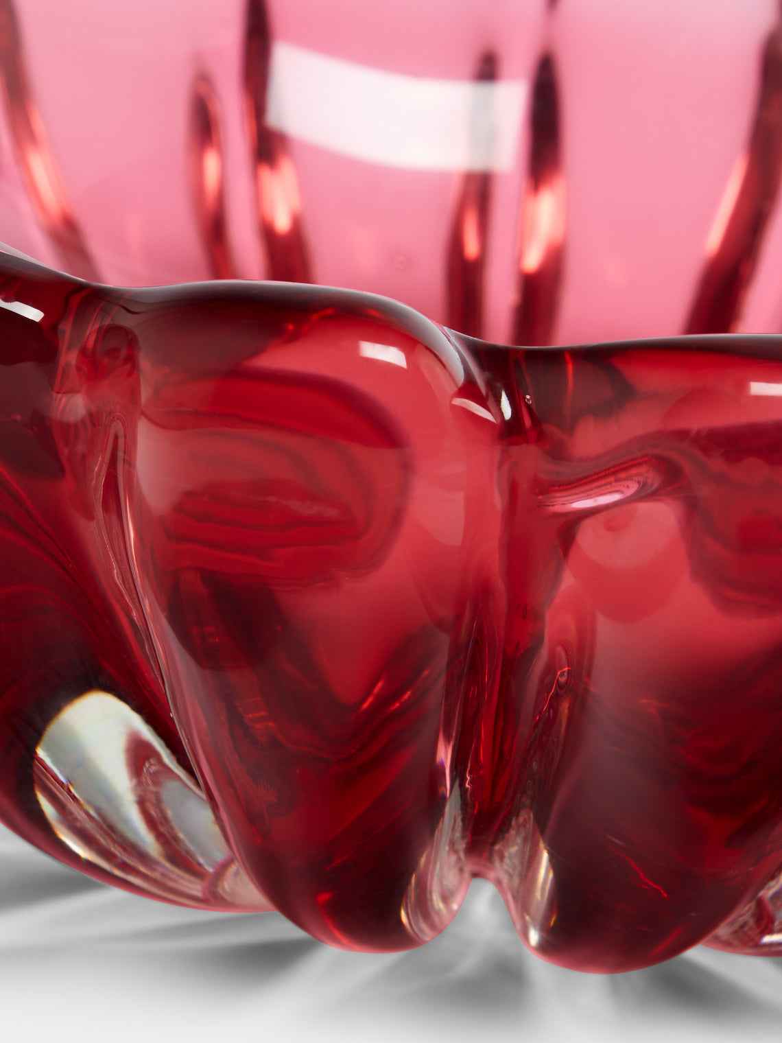 Antique and Vintage - 1955 Seguso Vetri D'art Murano Glass Bowl (Set of 2) - Pink - ABASK