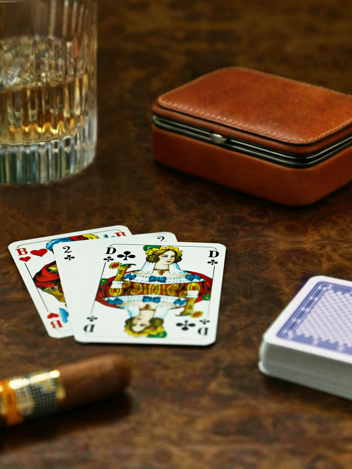 Leather Playing Cards Set