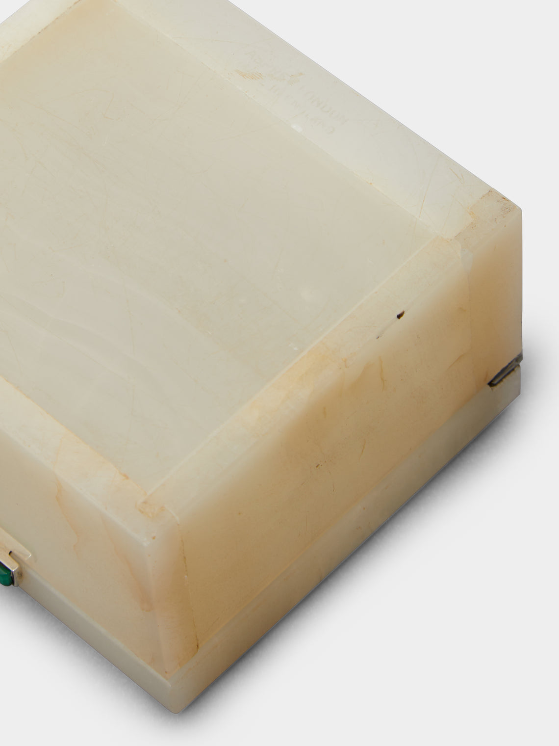 Antique and Vintage - 1937 White Onyx and Malachite Box -  - ABASK