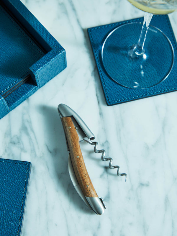 Giobagnara - Tao Leather Square Coasters (Set of 6) -  - ABASK