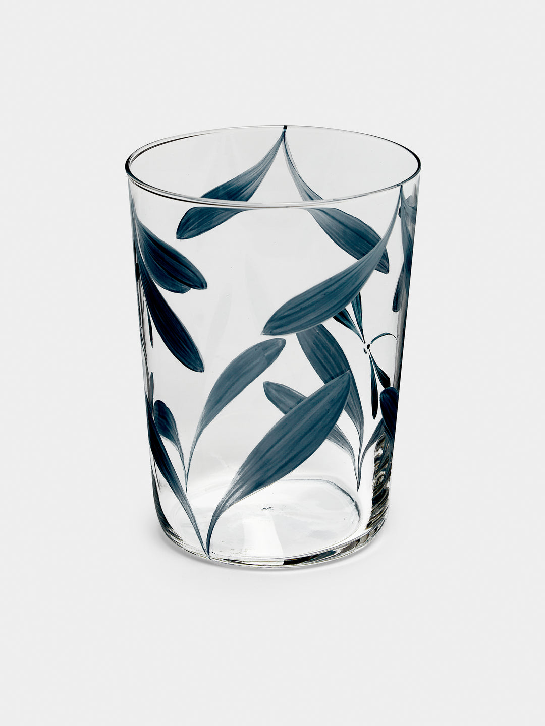 Los Vasos De Agua Clara Melides Hand-Painted Glass Tumblers (Set of 6)