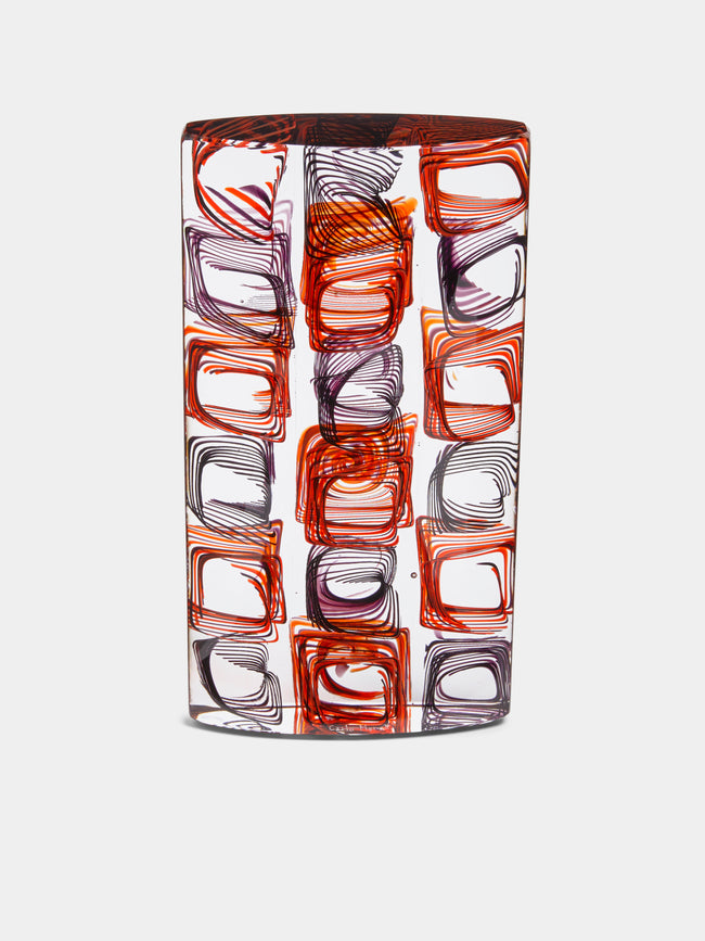 Carlo Moretti - Hand-Blown Murano Glass Monolith - Red - ABASK - 
