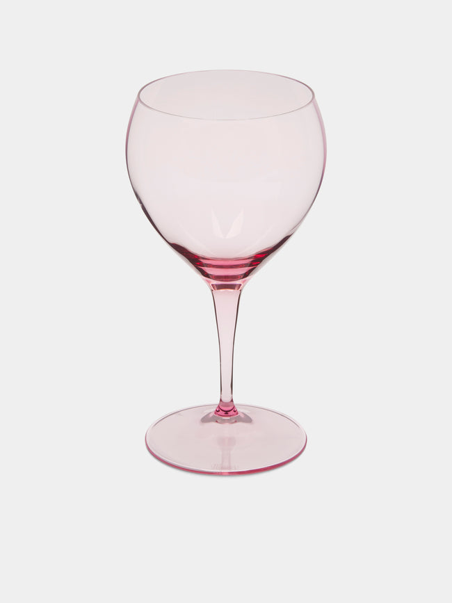 Moser - Optic Hand-Blown Crystal Red Wine Glasses (Set of 2) - Pink - ABASK - 
