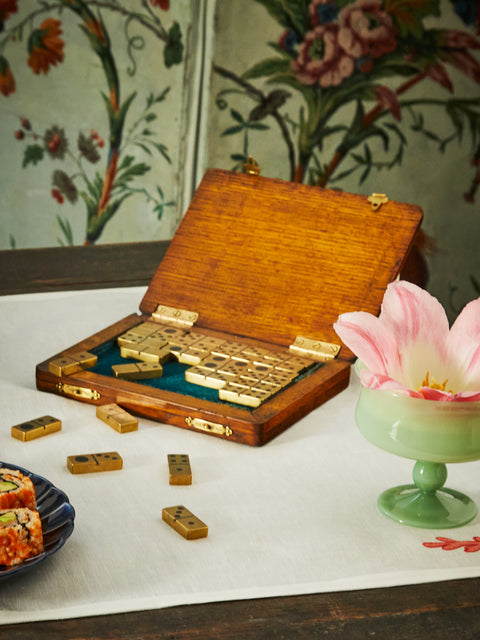 Antique and Vintage - 1930s Brass Dominoes -  - ABASK