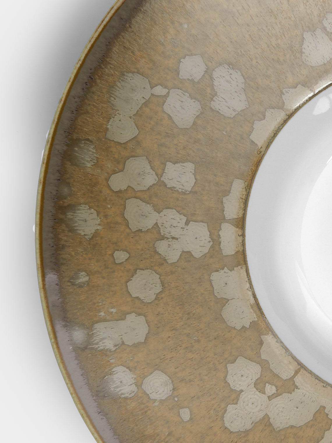 Jaune de Chrome - Basmati Porcelain Large Soup Plate - Beige - ABASK