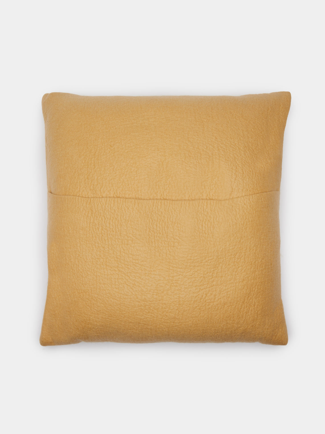 Rose Uniacke - Hand-Dyed Felted Cashmere Large Cushion - Gold - ABASK