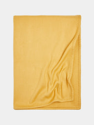 Rose Uniacke - Hand-Dyed Cashmere Large Blanket - Gold - ABASK - 