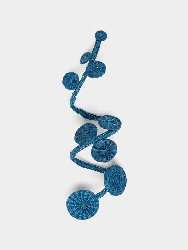 Artesanías del Atlántico - Ginger Handwoven Palm Napkin Rings (Set of 4) -  - ABASK - 