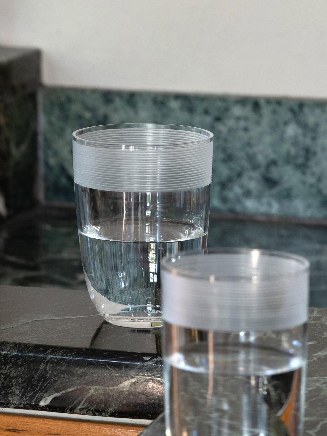 Carlo Moretti - Fili Molati Hand-Blown Murano Water Glass - Clear - ABASK