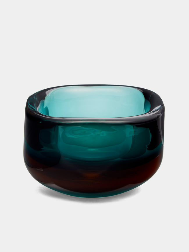 Yali Glass - Sommerso Murano Glass Bowl - Green - ABASK - 
