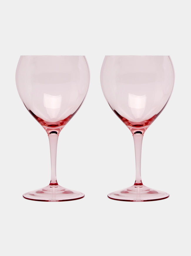 Moser - Optic Crystal Red Wine Glass (Set of 2) - Pink - ABASK