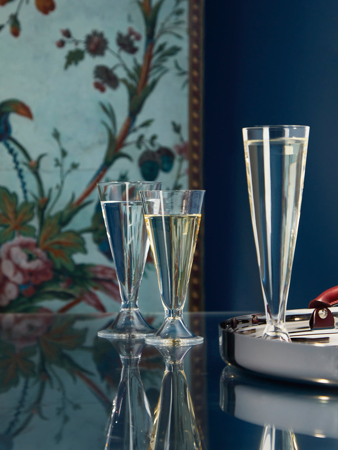Ovale Hand-Blown Murano Glass Champagne Flute